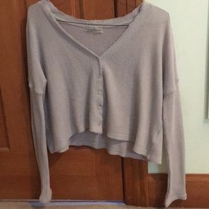 urban outfitters Courtney cardigan in light grey